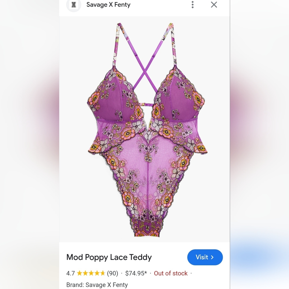 NWT SavageXFenty Lingerie